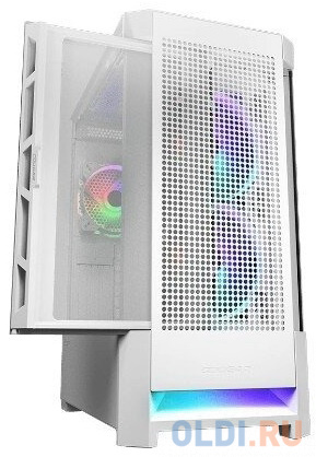 Cougar Airface RGB White, 2х140мм + 1x120mm ARGB Fan, ARGB Fan Hub, без БП, белый, ATX