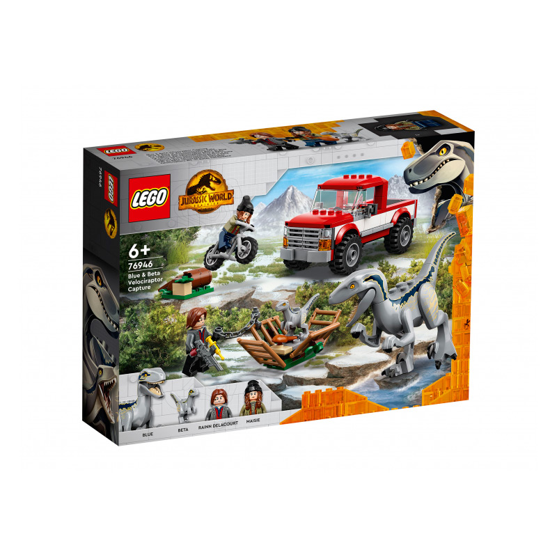 Конструктор Lego Jurassic World Blue & Beta Velociraptor Capture 1814 дет. 76946