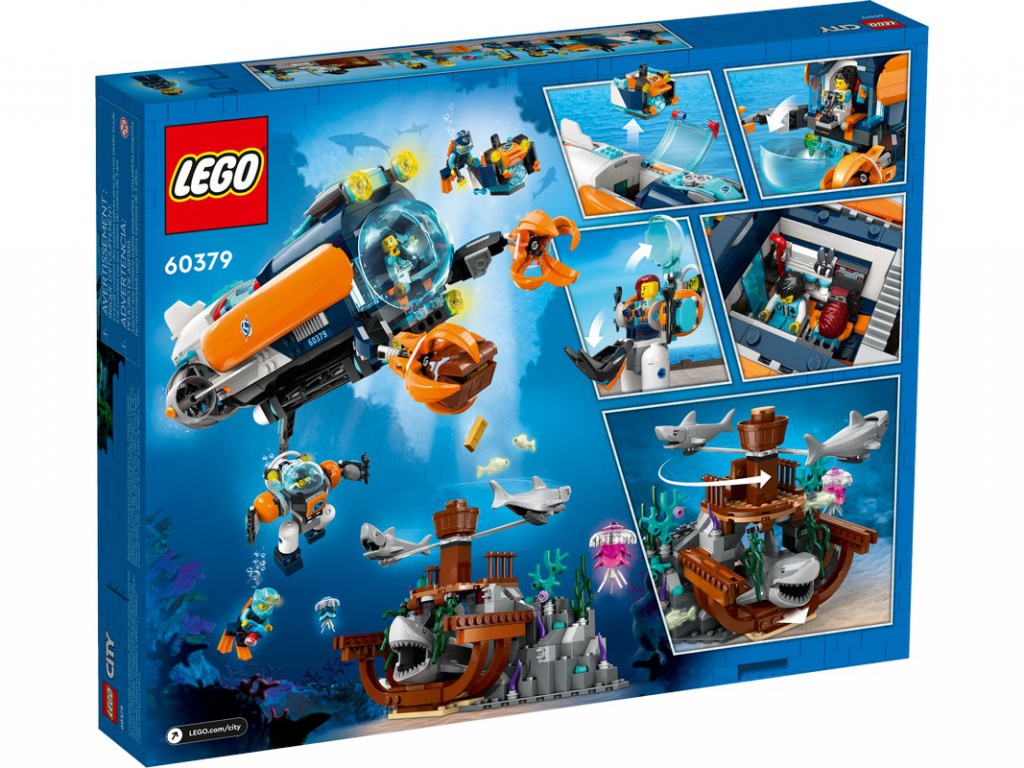 Конструктор Lego City Deep-Sea Explorer Submarine 842 дет. 60379