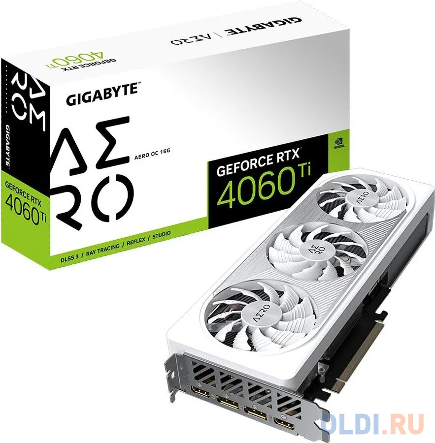 Видеокарта GigaByte nVidia GeForce RTX 4060 Ti AERO OC 16GD 16384Mb в Москвe