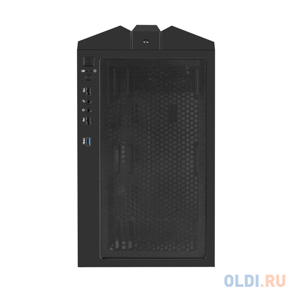 Корпус Miditower ExeGate EVO-9205-NPX500 (ATX, БП 500NPX с вент. 12 см, с окном, 1*USB+1*USB3.0, аудио, 3 вент. 12см с RGB подсветкой)