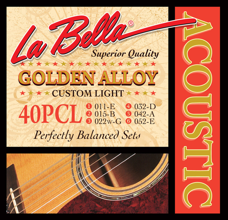 Струны La Bella 40PCL 11-52  для акустической гитары