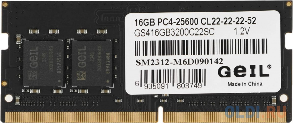 GeIL DDR4 DIMM 16GB GN416GB3200C22S, PC4-25600 3200MHz