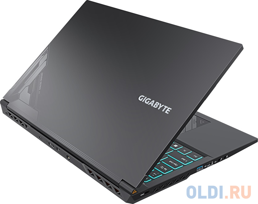 Ноутбук Gigabyte G5 Core i7 12650H 16Gb SSD512Gb NVIDIA GeForce RTX4050 6Gb 15.6" IPS FHD (1920x1080) Windows 11 Home black WiFi BT Cam (MF5-G2KZ