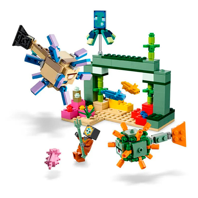 Конструктор Lego Minecraft Битва со стражем. 124 дет. 21180