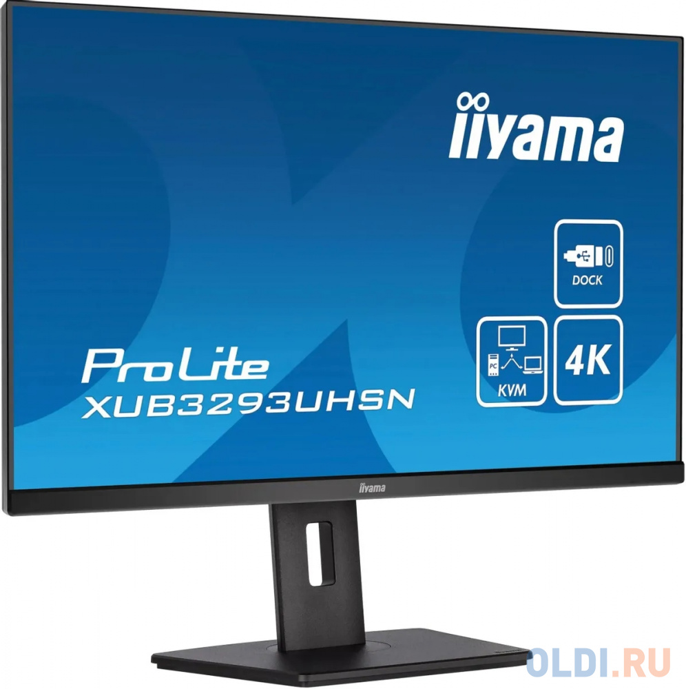 Монитор Iiyama 31.5" XUB3293UHSN-B5 черный IPS LED 4ms 16:9 HDMI M/M матовая HAS 1000:1 350cd 178гр/178гр 3840x2160 60Hz DP 4K USB 9.9кг