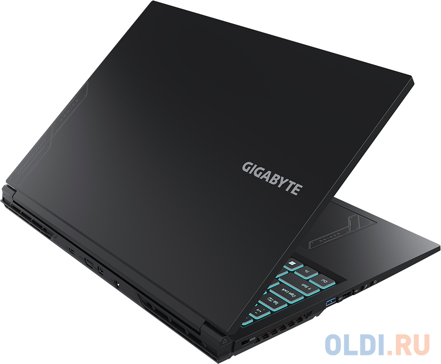 Ноутбук Gigabyte G6 Core i5 13500H 16Gb SSD512Gb NVIDIA GeForce RTX4060 8Gb 16" IPS FHD+ (1920x1200) Windows 11 black WiFi BT Cam (KF-53KZ853SH)