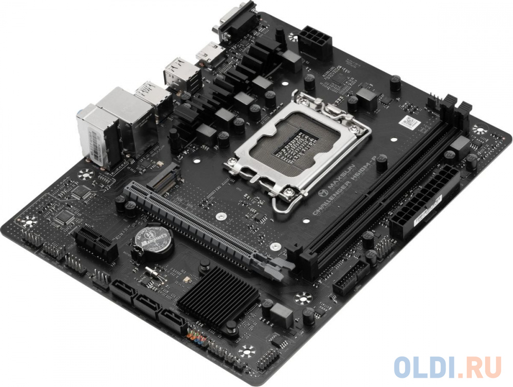 Материнская плата MB Maxsun <MS-Challenger H610M-R> LGA1700 <H610> 1*PCIEx16, 1*PCIEx1, 1*M.2 , 3*SATA3, VGA+HDMI+DP, mATX, 2*DDR4