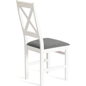 Стул TetChair Crossman многослойная фанера 100x41x40 white ткань темно-серая (150) разобранный