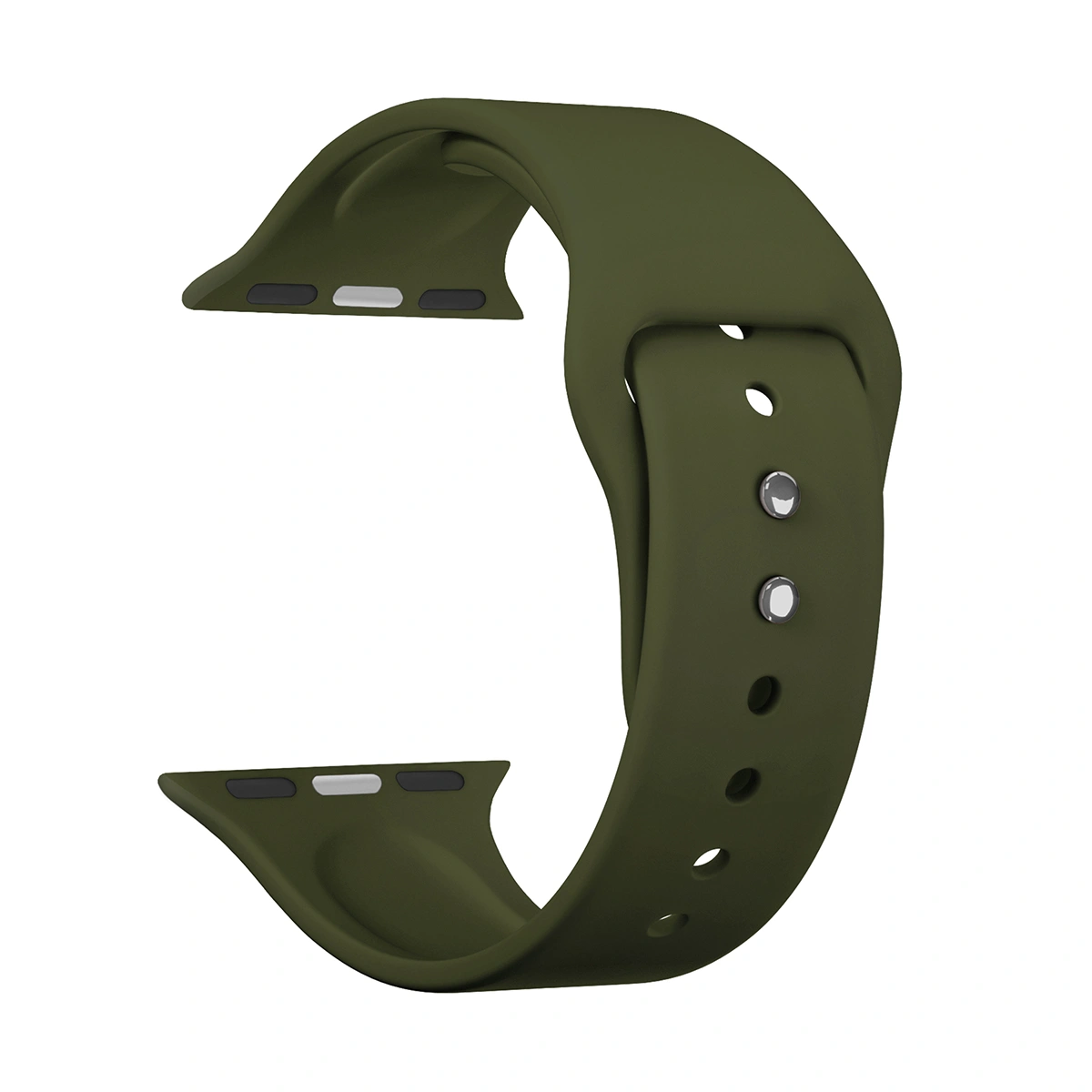 Ремешок Lyambda Altair для Apple Watch, силикон, зеленый (DS-APS08-40-OL)
