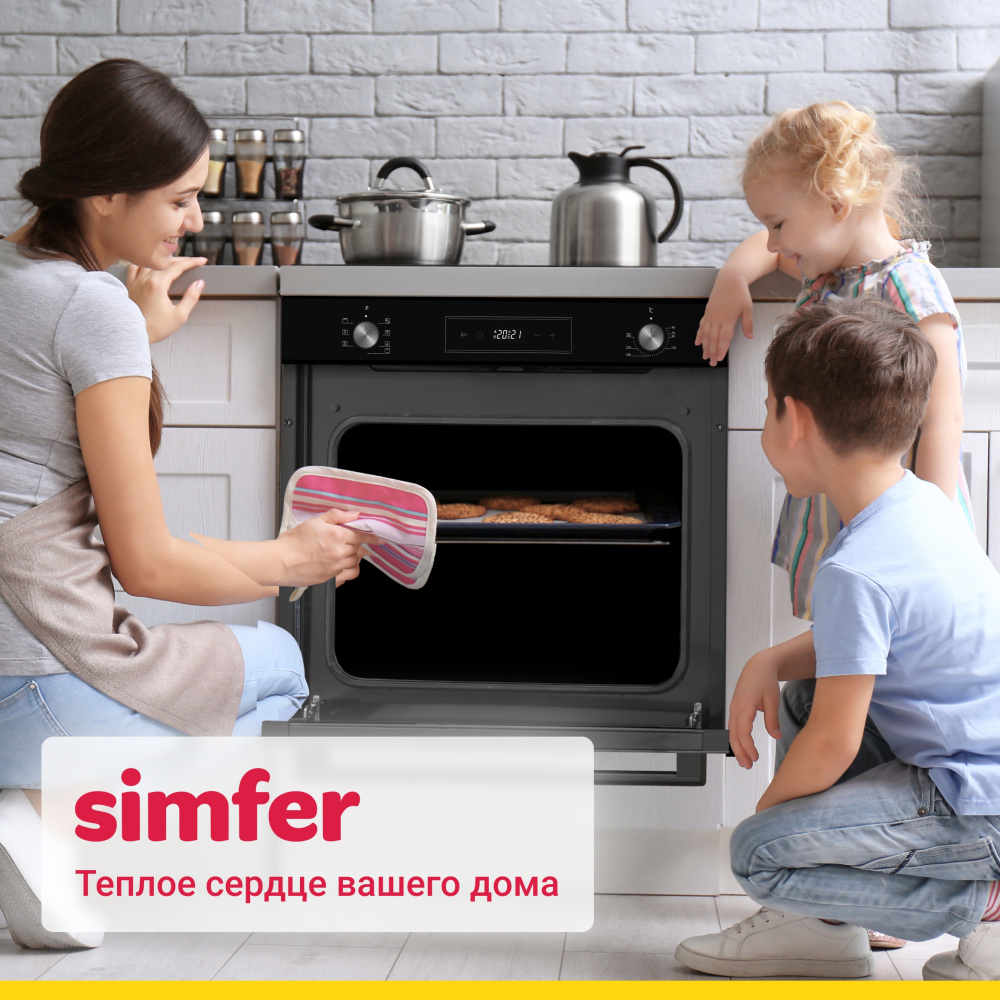 Электрический духовой шкаф Simfer B6ES68122 (7 режимов работы, конвекция, гриль) в Москвe