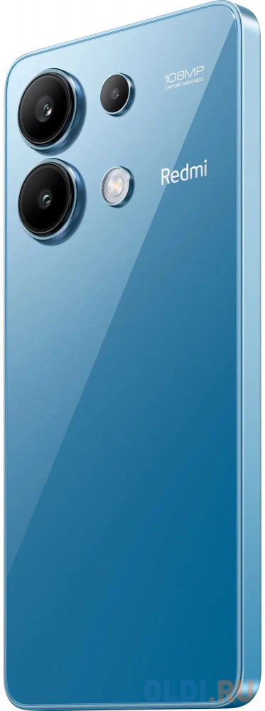 Redmi Note 13 Ice Blue (23124RA7EO), 16,9 cm (6.67") 20:9 2400 x 1080, 4 x 2.8 ГГц + 4 x 1.9 ГГц, 8 Core, 8 GB, 128 GB, 108 МП+ 8 МП + 2 МП/16Mpi