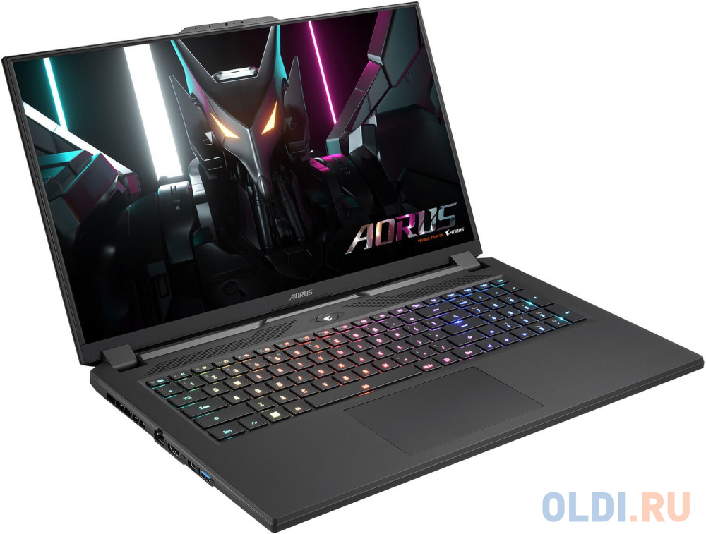 Ноутбук Gigabyte Aorus 17H BXF Core i7 13700H 16Gb SSD1Tb NVIDIA GeForce RTX4080 12Gb 17.3" IPS FHD (1920x1080) Windows 11 Home black WiFi BT Cam