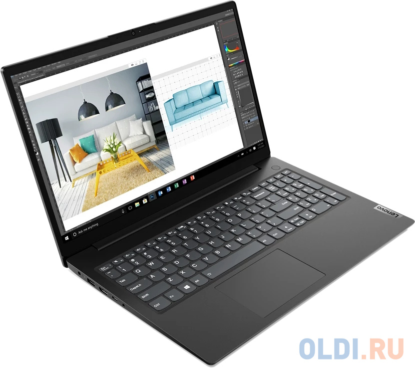 Ноутбук 15.6" TN FHD LENOVO V15 G2 IJL black (Cel N4500/4Gb/256Gb SSD/VGA int/noOS) ((82QY00PHUE))