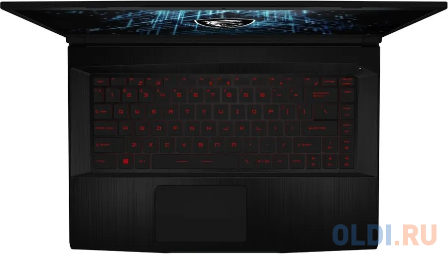 Ноутбук MSI GF63 Thin 12VF-468XRU Core i5 12450H 16Gb SSD512Gb NVIDIA GeForce RTX4060 8Gb 15.6" IPS FHD (1920x1080) noOS black WiFi BT Cam (9S7-1