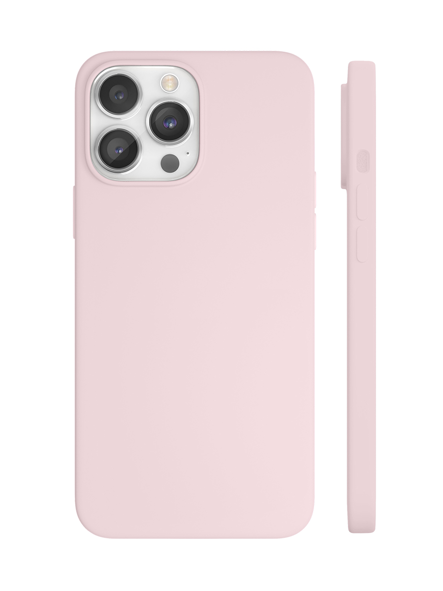 Чехол защитный VLP Silicone case with MagSafe для iPhone 14 ProMax, светло-розовый