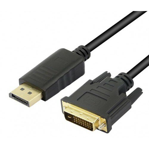 Кабель-переходник (адаптер) DisplayPort(20M)-DVI-D(25F), 3 м, черный KS-is (KS-780-3)