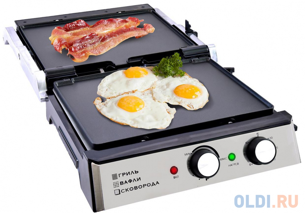 Электрический гриль GFGRIL GF-180 3 IN 1 WAFFLE &amp; GRILL &amp; GRIDDLE в Москвe