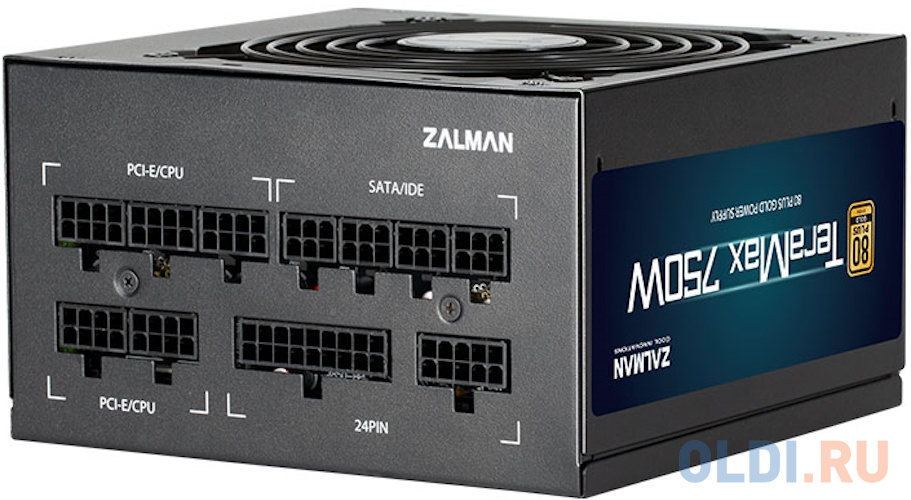 Zalman ZM750-TMX2, 750W, ATX12V v3.0, APFC, 12cm Fan, 80+ Gold Gen5, Full Modular, Retail в Москвe