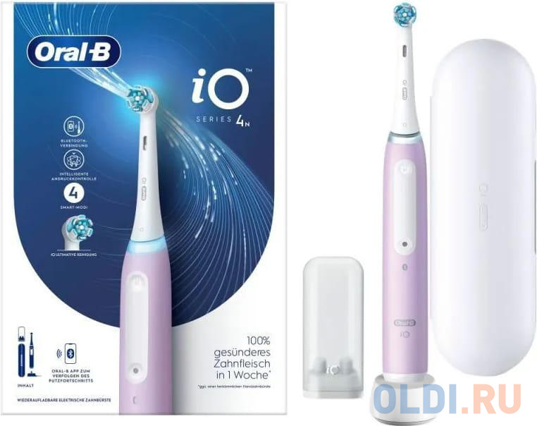 Электрическая зубная щетка IO4 LAVENDER + TRAVEL CASE ORAL-B