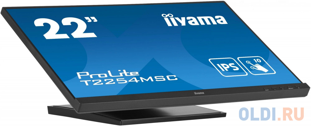 Монитор Iiyama 21.5" ProLite T2254MSC-B1AG черный IPS LED 16:9 HDMI M/M глянцевая HAS 250cd 178гр/178гр 1920x1080 60Hz DP FHD USB Touch 4.9кг