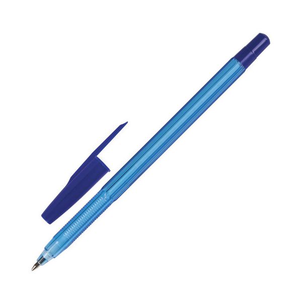 Ручка шариковая масляная BRAUBERG Assistant, СИНЯЯ, корпус тонированный, 0,7 мм, линия письма 0,35 мм, 142484, (48 шт.)