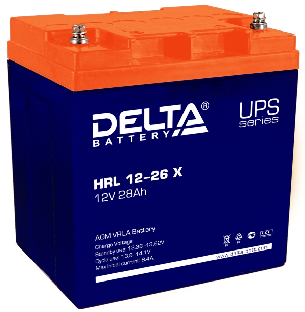Аккумуляторная батарея для ИБП Delta HRL 12-26 Х, 12V, 28Ah