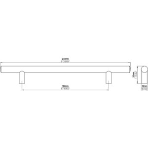 Ручка мебельная Siro 885-240ZN1