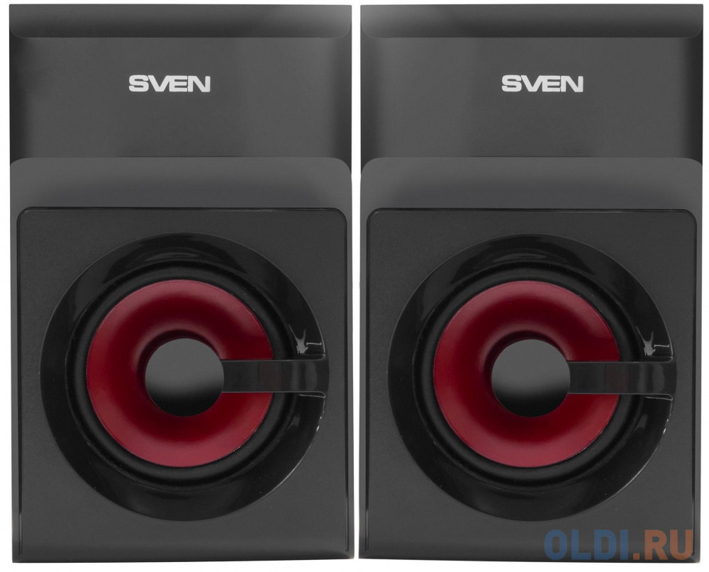 Колонки Sven MS-302 чёрные 2.1, FM,USB/SD, 2х10 Вт, ПДУ,Дисплей