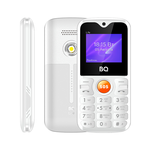 Мобильный телефон BQ 1853 Life, 1.77" TFT, 32Mb RAM, 32Mb, 2-Sim, 600 мА·ч, micro-USB, белый