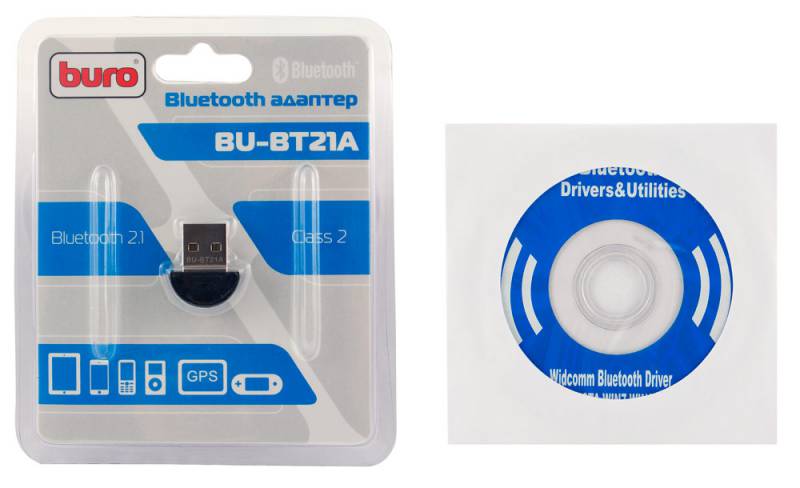 Адаптер USB Buro BU-BT21A черный в Москвe