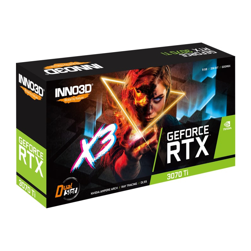 Видеокарта Inno3D nVidia GeForce RTX 3070 Ti X3 8Gb 1770MHz PCI-E 4.0 8192Mb 19000MHz 256-bit 1xHDMI 3xDP N307T3-086X-1820VA45 в Москвe