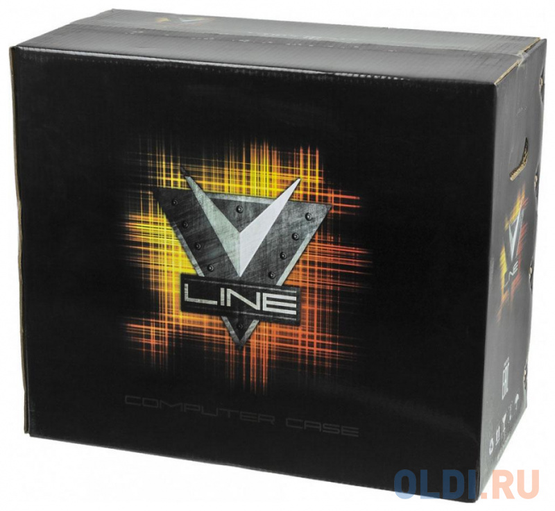 Корпус Formula V-LINE 7706 черный без БП ATX 8x120mm 2xUSB2.0 2xUSB3.0 audio bott PSU