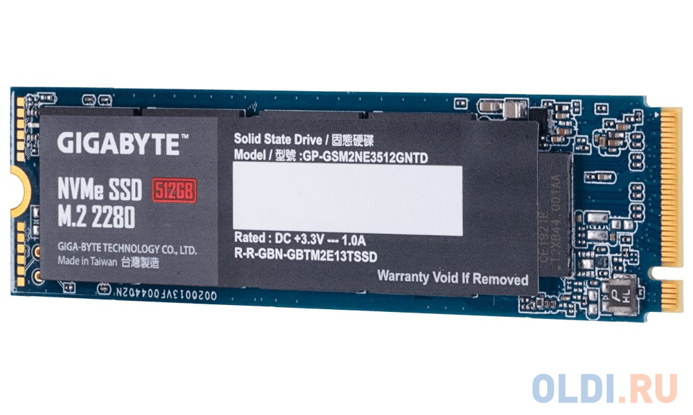 Твердотельный накопитель SSD M.2 512 Gb GigaByte NVMe Read 1700Mb/s Write 1550Mb/s 3D NAND TLC GP-GSM2NE3512GNTD в Москвe