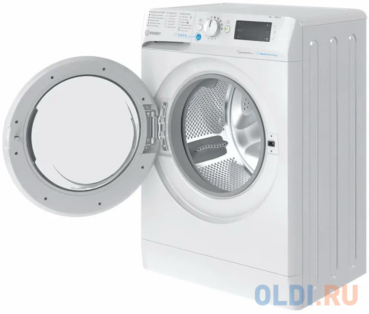 Стиральная машина Indesit Innex BWSE 81293X WWV RU, с фронтальной загрузкой, 8кг, 1200об/мин, инверторная