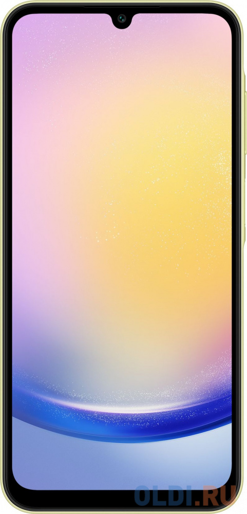 Смартфон Samsung SM-A256E Galaxy A25 128Gb 6Gb желтый моноблок 3G 4G 2Sim 6.5" 1080x2340 Android 14 50Mpix 802.11 a/b/g/n/ac NFC GPS GSM900/1800