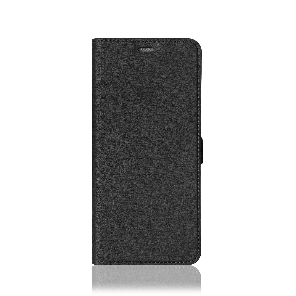 Чехол-книжка DF для смартфона Realme C21, эко-кожа/TPU, черный (rmFlip-16)