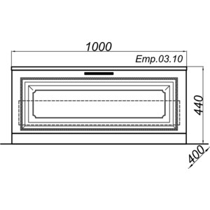 Тумба Aqwella Империя 100x40 белая (Emp.03.10/W)