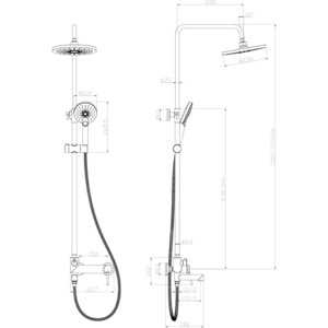 Душевая система Lemark Minima хром (LM3862C)