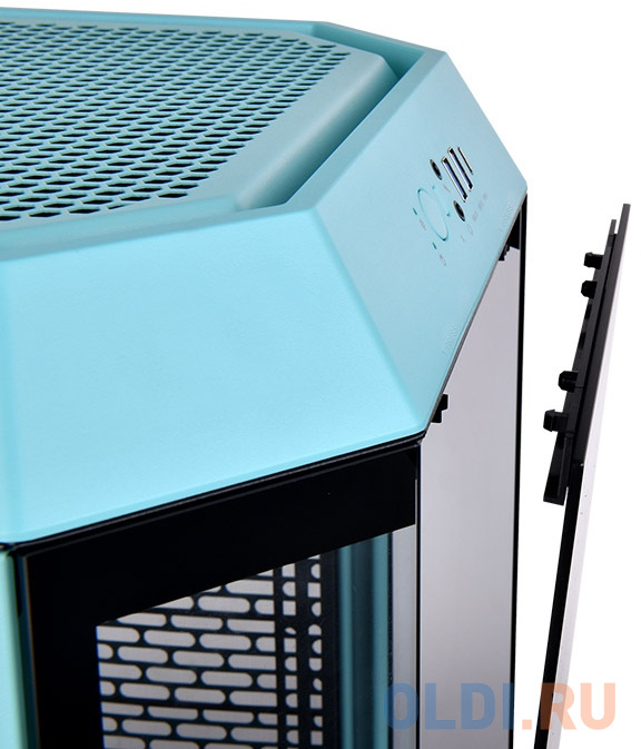 Корпус Thermaltake The Tower 300 Turquoise голубой без БП miniITX 7x120mm 5x140mm 2xUSB3.0 audio bott PSU в Москвe