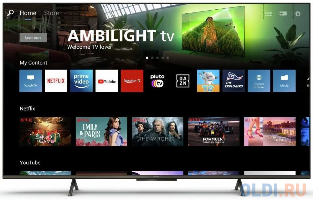 Телевизор LED Philips 70" 70PUS8108/60 Series 8 серебристый 4K Ultra HD 60Hz DVB-T DVB-T2 DVB-C DVB-S DVB-S2 USB WiFi Smart TV (RUS)