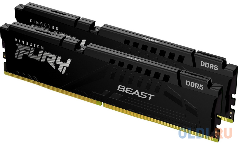 Комплект памяти DDR5 DIMM 64Гб (2х32Гб) 6000MHz CL40, Kingston FURY Beast Black