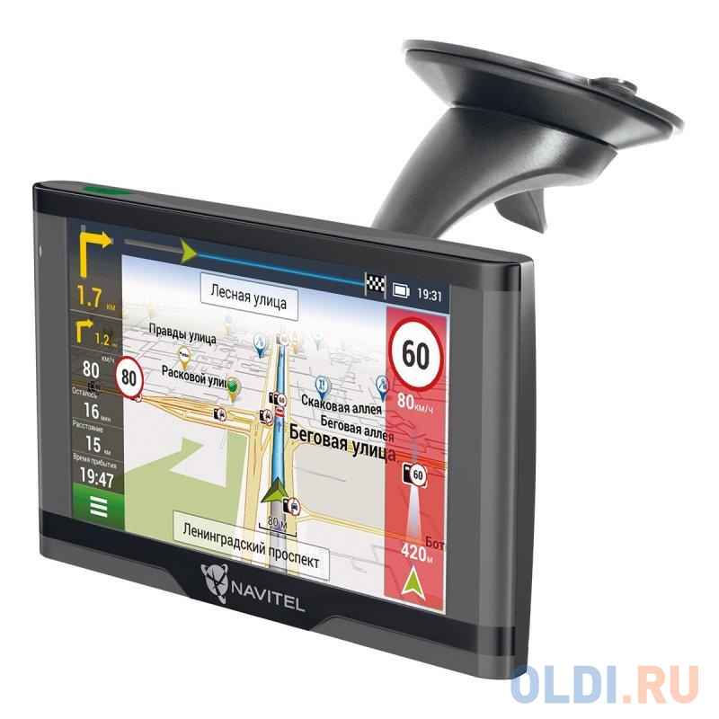Навигатор Автомобильный GPS Navitel N500 MAG 5" 480x272 4Gb microSDHC серый Navitel