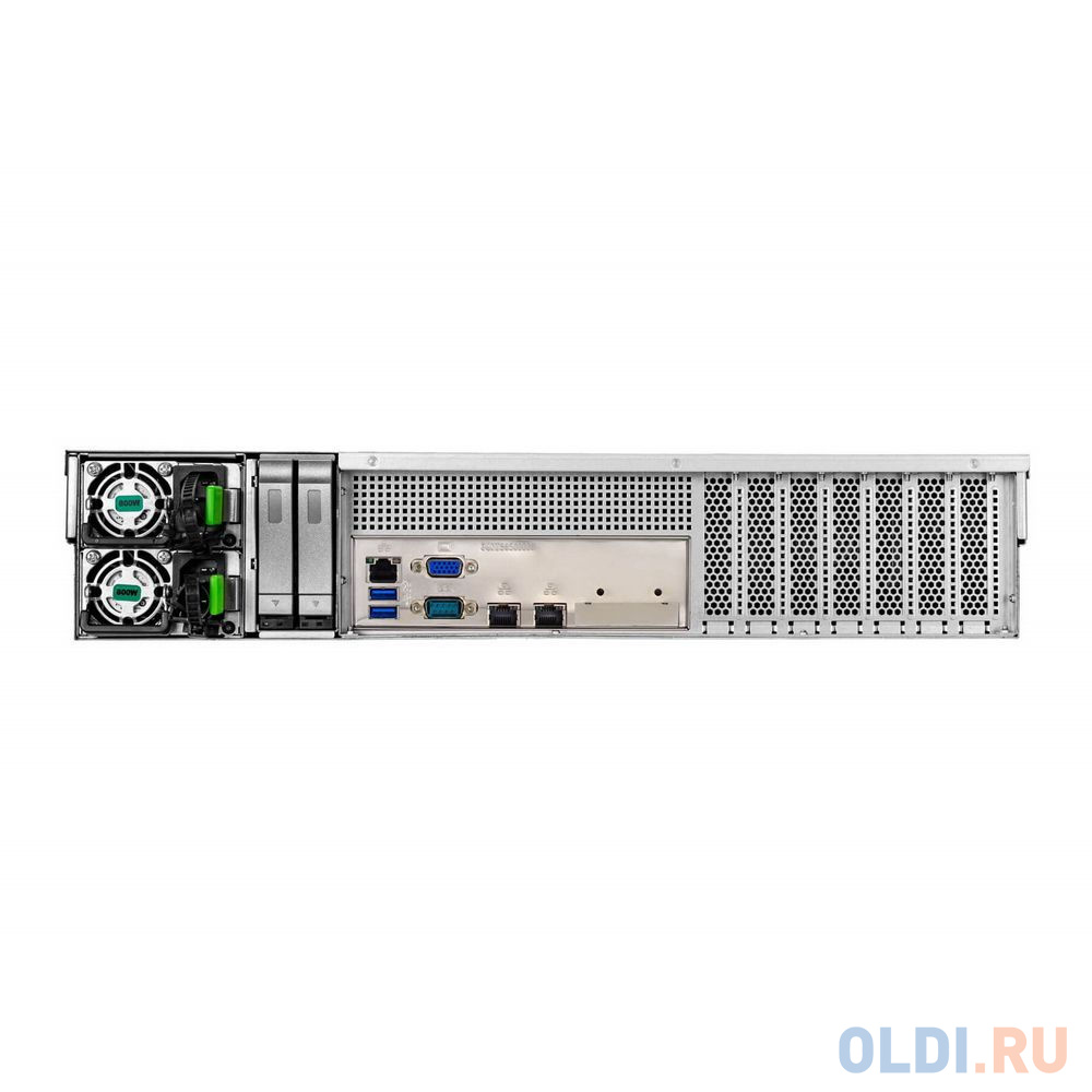 Компьютерный корпус IW-RS224-07 OCULINK BP 800W*2/PDB/FAN 8038mm*4/ OCUlink*8 + SAS3 expander BP + rear 2.5&quot; HDD module , tray with GRAY colo