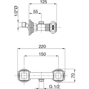 Смеситель для душа Cezares Olimp (OLIMP-DS-01-O) в Москвe