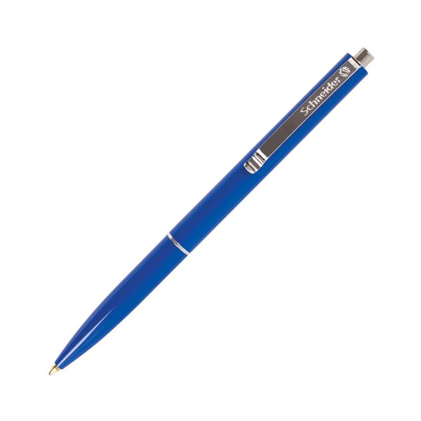 Ручка шариковая автоматическая SCHNEIDER (Германия) K15, СИНЯЯ, корпус синий, узел 1 мм, линия письма 0,5 мм, 3083, (50 шт.)