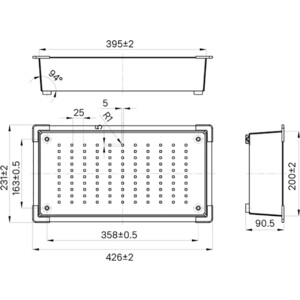 Коландер IDDIS Kitchen Line 42.6х23.1 сатин (KOL23S0i59)