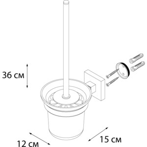 Ершик для унитаза Fixsen Metra (FX-11113)