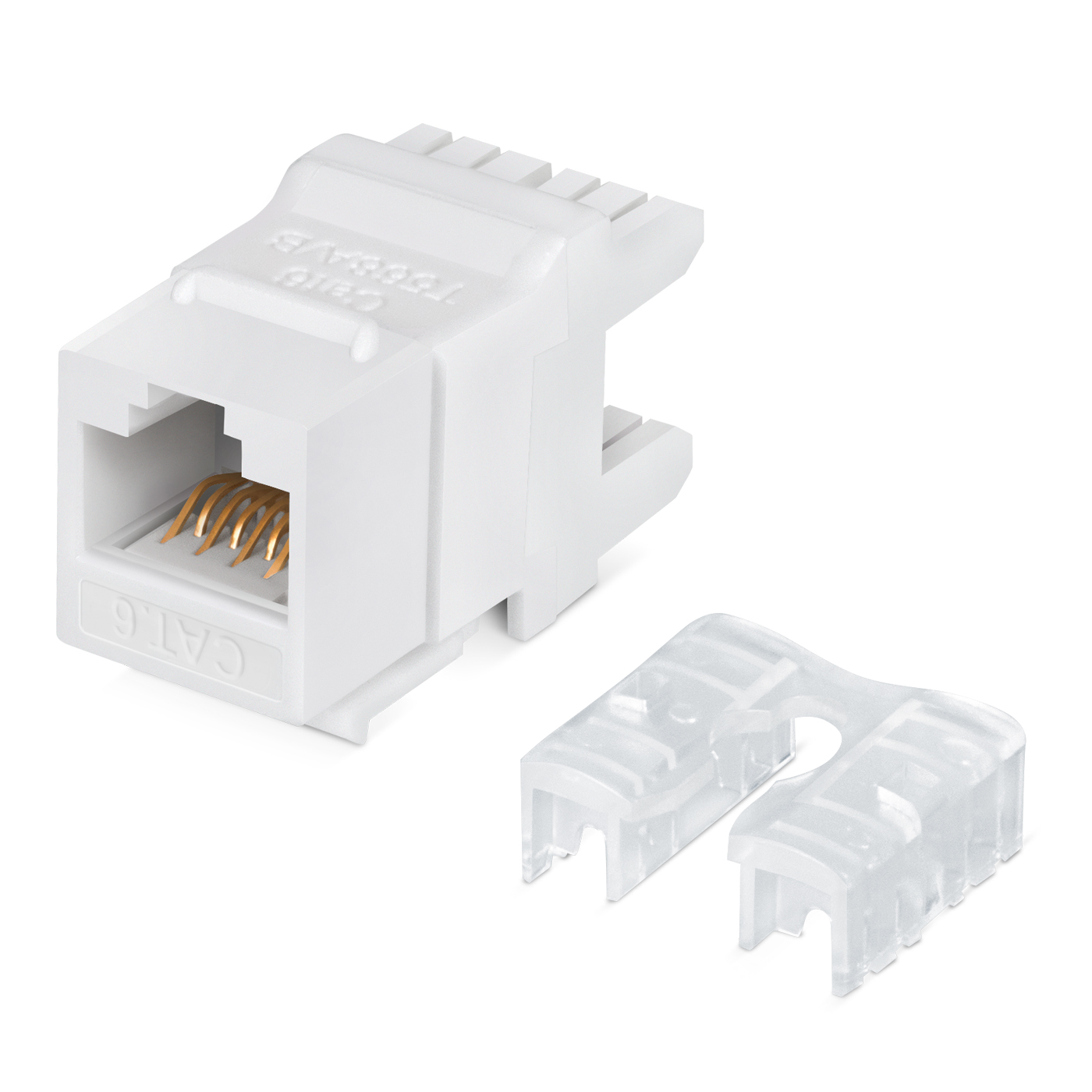 Вставка Keystone Cabeus KJ-RJ45-Cat.6-180, RJ-45(8P8C) cat.6, 1 шт., белый (KJ-RJ45-Cat.6-180)