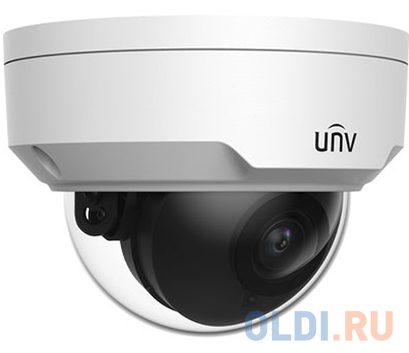 Uniview Видеокамера IP купольная антивандальная, 1/3&quot; 4 Мп КМОП @ 30 к/с, ИК-подсветка до 30м., 0.01 Лк @F2.0, объектив 2.8 мм, DWDR, 2D/3D DNR,